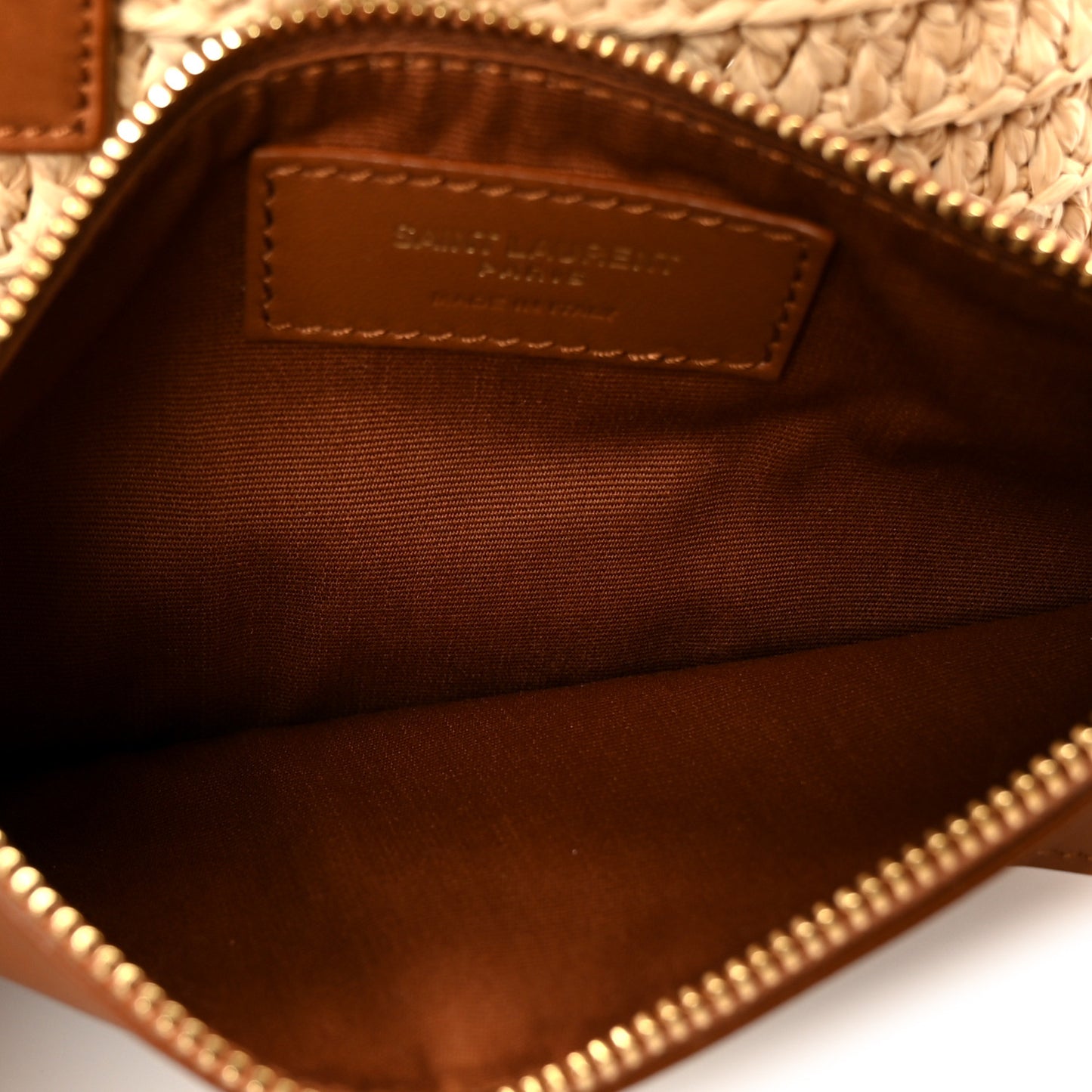 Raffia Calfskin Le 5 A 7 Small Hobo Natural Brick