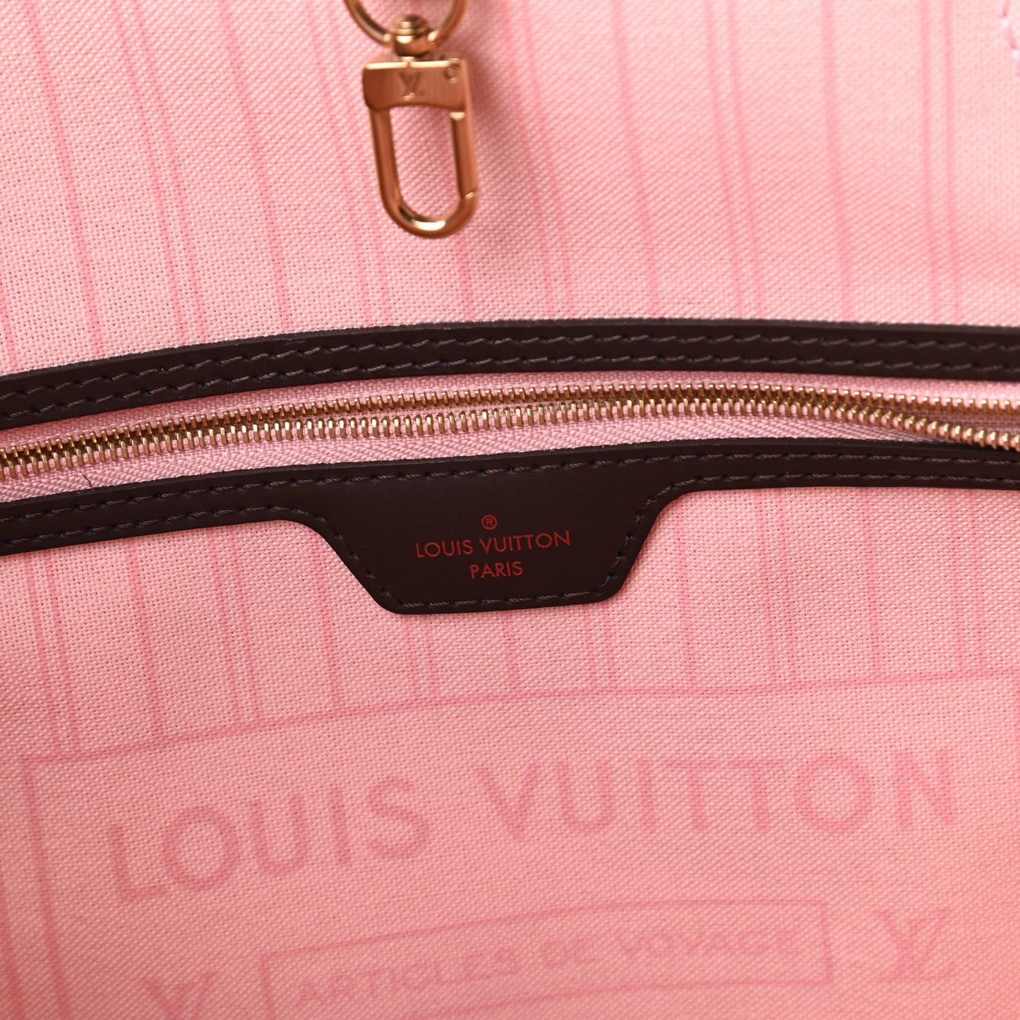 Damier Ebene Neo Neverfull MM Rose Ballerine