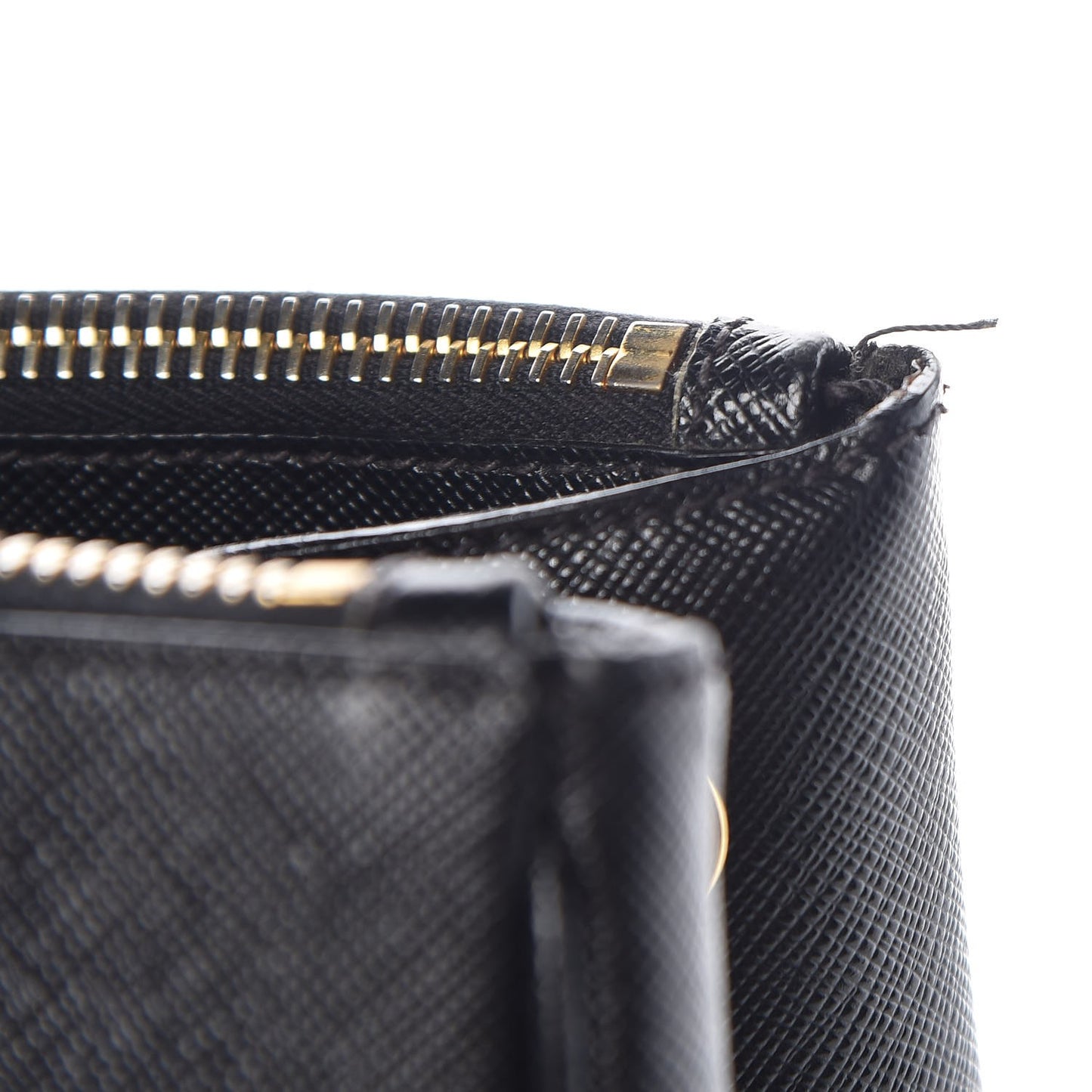 Saffiano Large Galleria Double Zip Tote Black