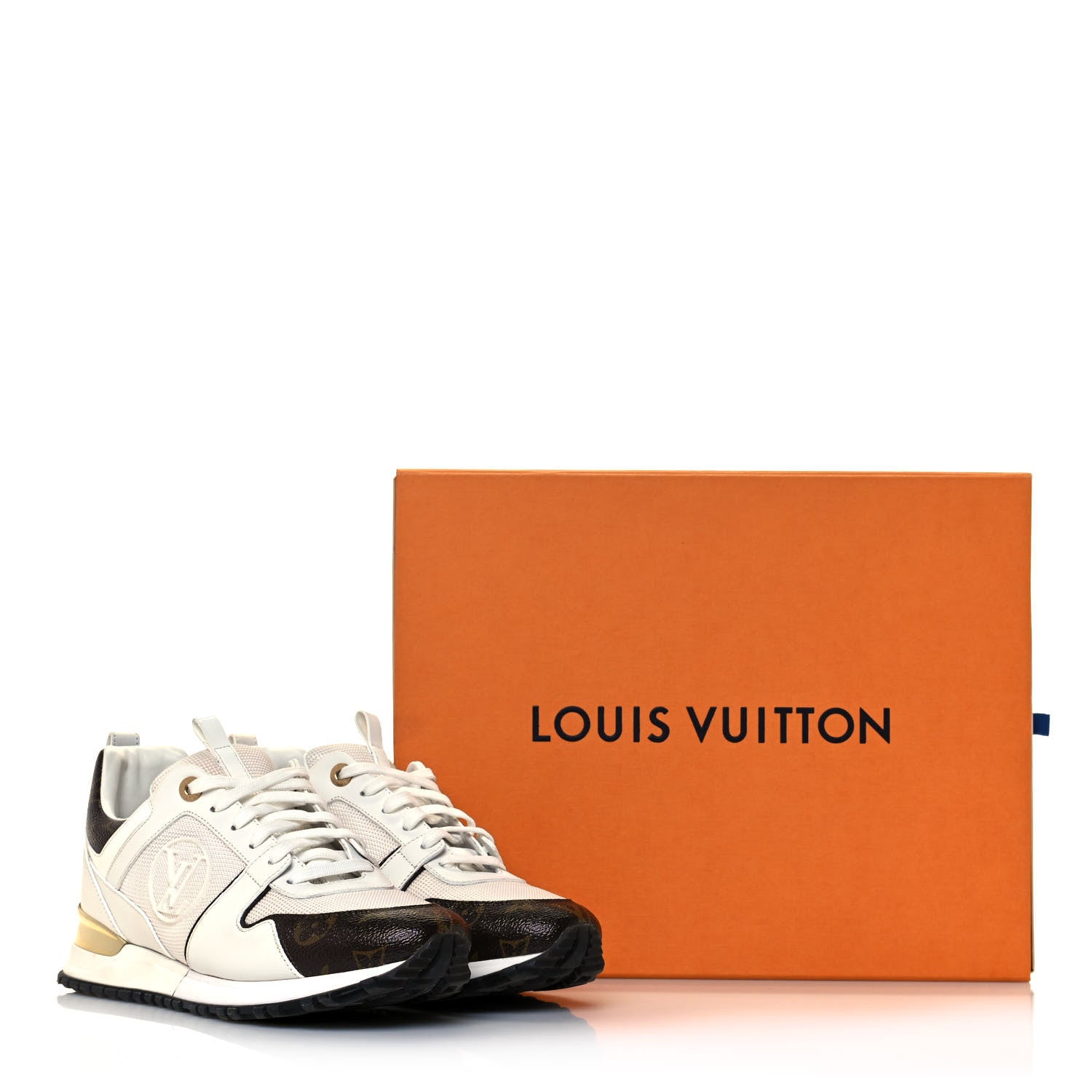 Louis Vuitton Calfskin Monogram Run Away Sneakers 40 White 10 of 10