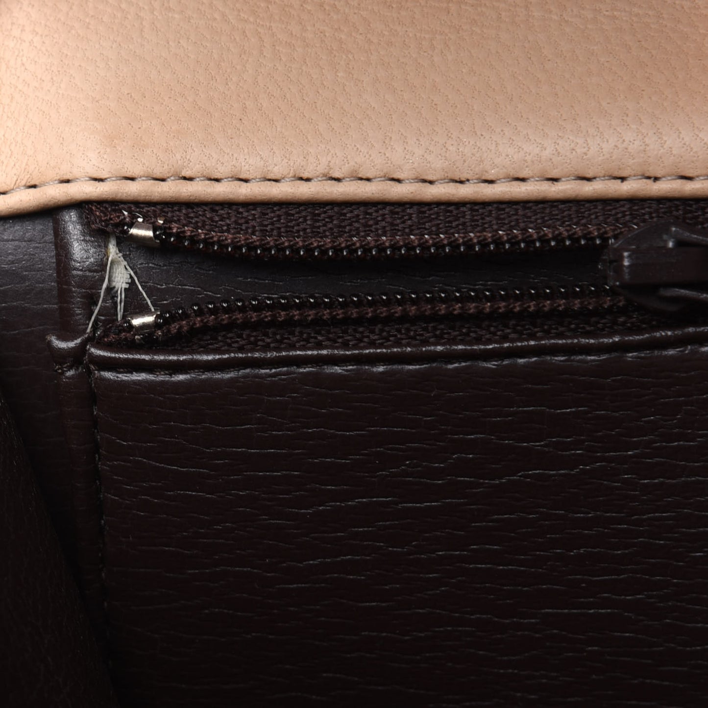 Lambskin Quilted Small Single Flap Beige