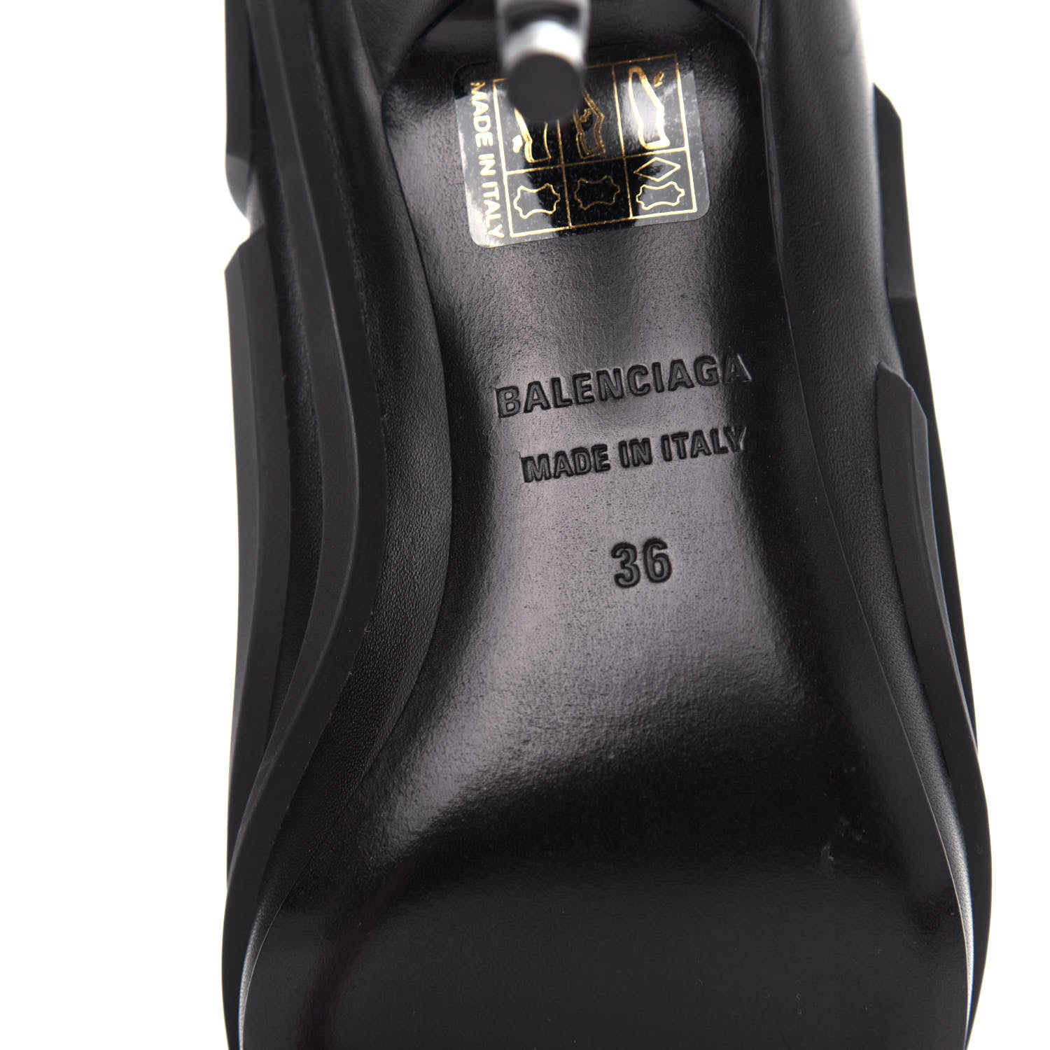 Balenciaga Silicone Calfskin Pointed 80mm Pumps 36 Black 9 of 11