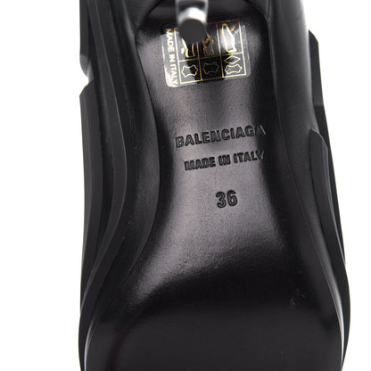 Balenciaga Silicone Calfskin Pointed 80mm Pumps 36 Black 9 of 11