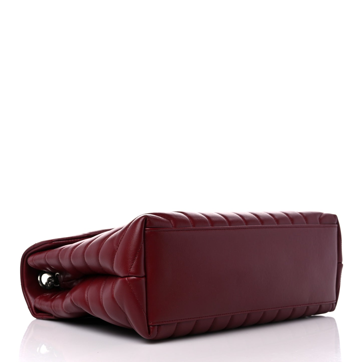 Calfskin Y Quilted Monogram Medium Loulou Chain Satchel Palissandre