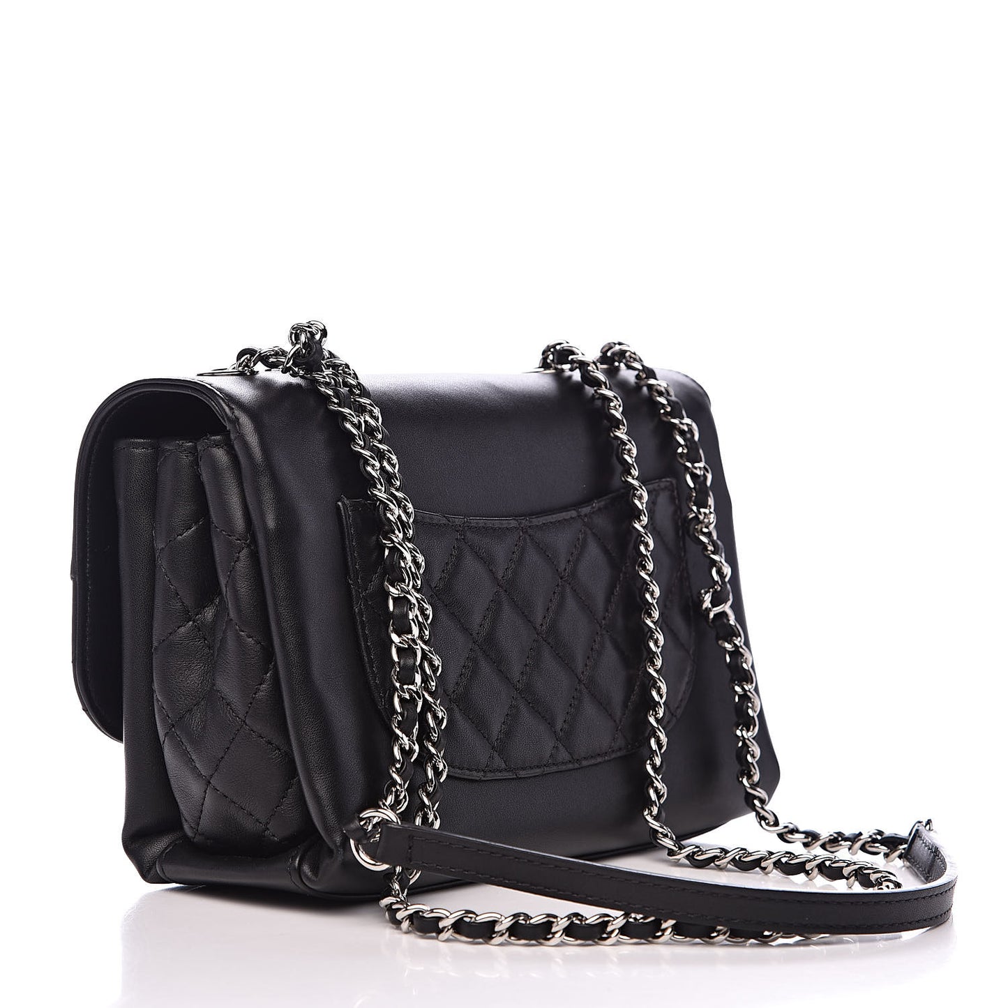 Calfskin Mini Tramezzo Flap Black