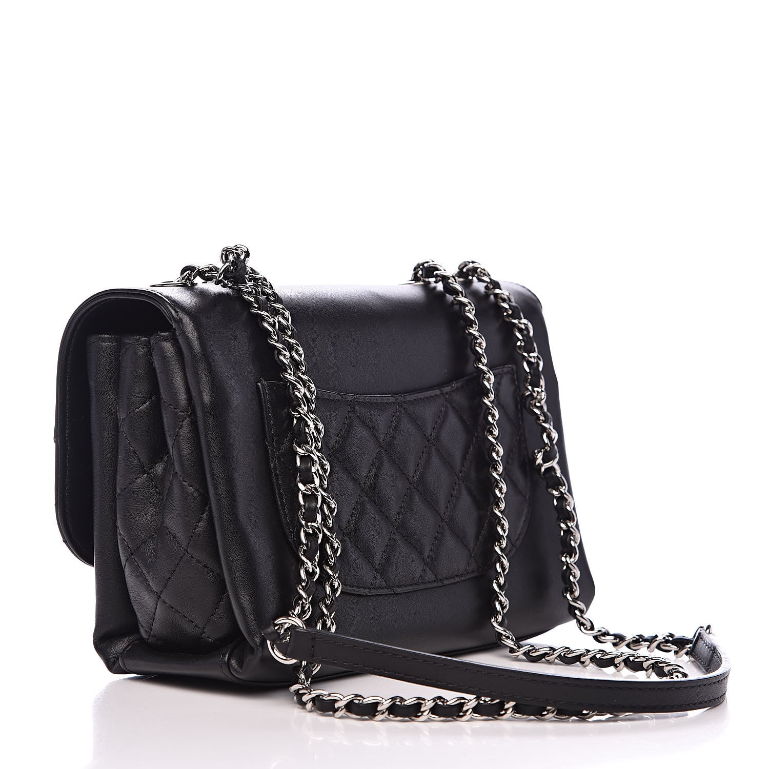 Chanel Calfskin Mini Tramezzo Flap Black 3 of 12