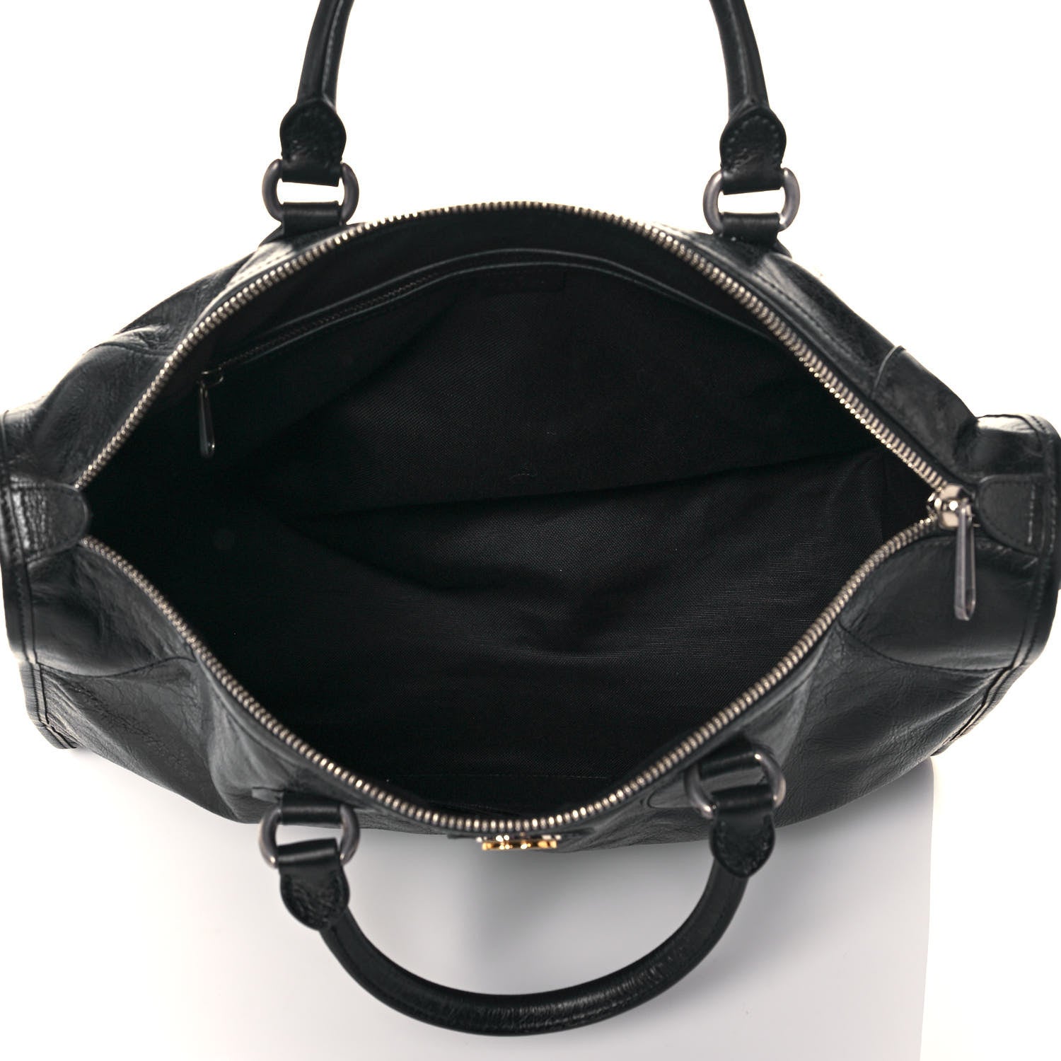 Gucci Fluffy Calfskin Morpheus Weekender Duffle Black 5 of 13