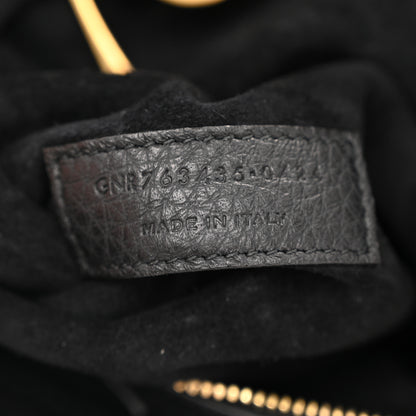 Saint Laurent Grained Deerskin Bea Tote Black 7 of 10