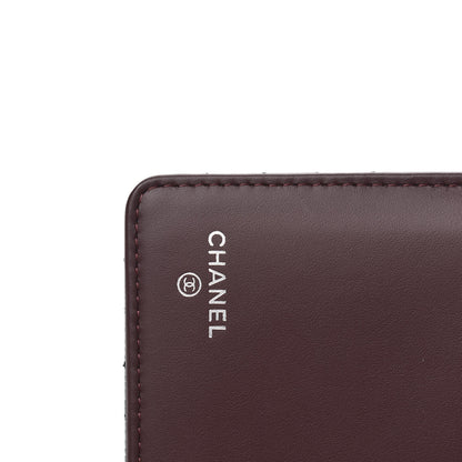 Chanel Caviar Chevron Quilted Yen Wallet Black 6 of 10