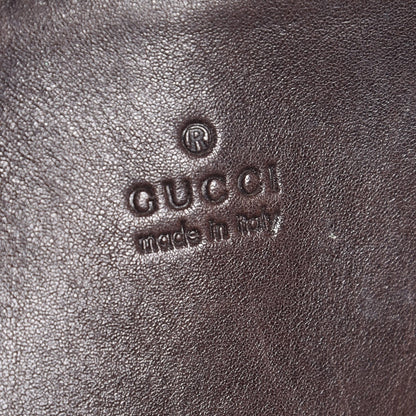 Gucci Denim Monogram Tote Dark Brown 6 of 8