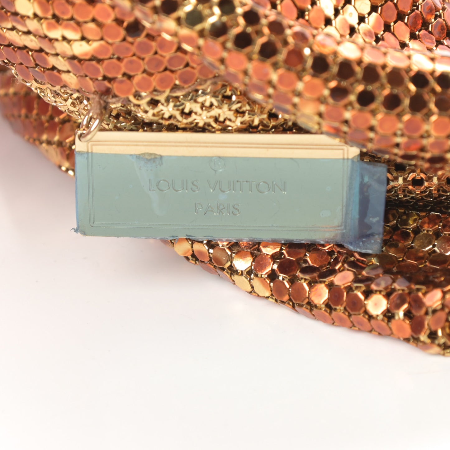 Monogram Mesh Metal Frances Gold