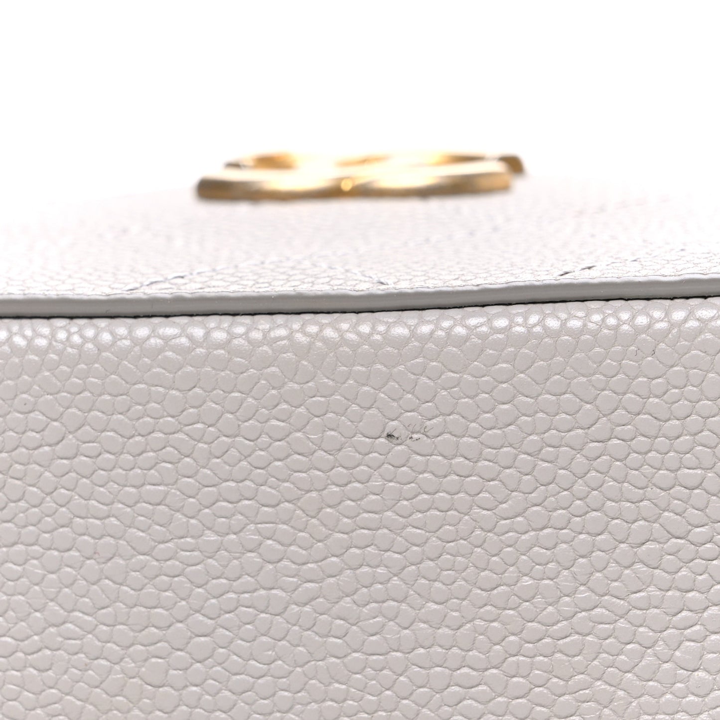 Caviar Quilted Waist Bag Grey