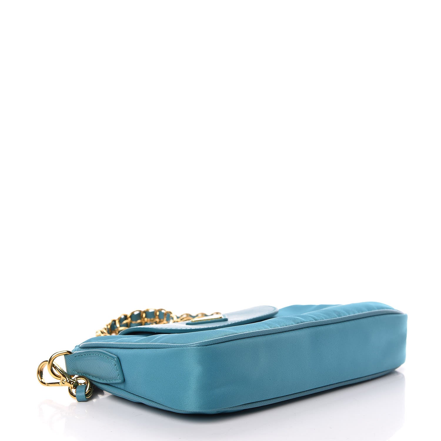 Prada Tessuto Nylon Saffiano Crossbody Bag Turchese 4 of 10