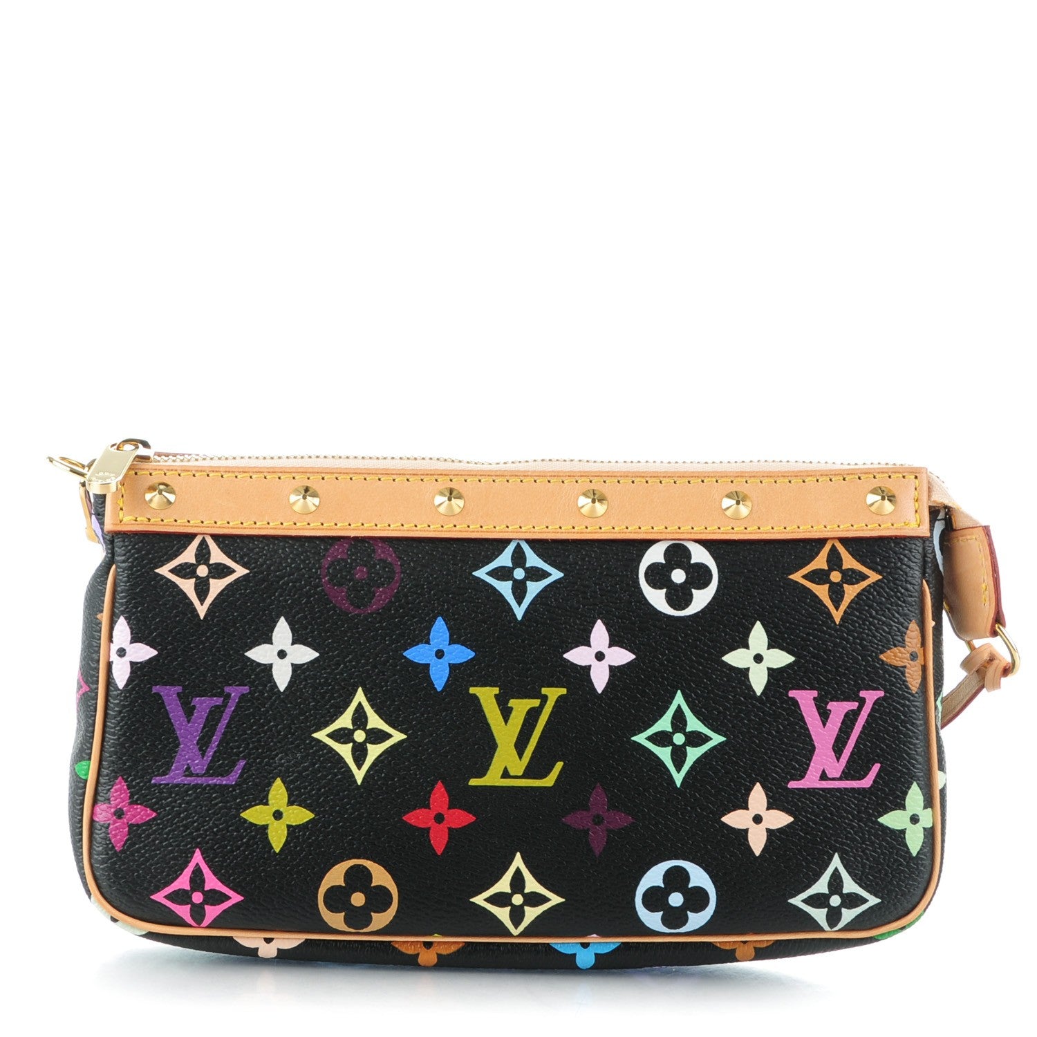 Louis Vuitton Monogram Multicolor Pochette Accessories Black 1 of 8