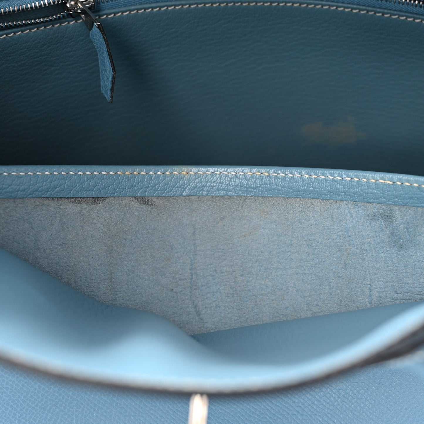 Epsom Birkin 35 Blue Jean