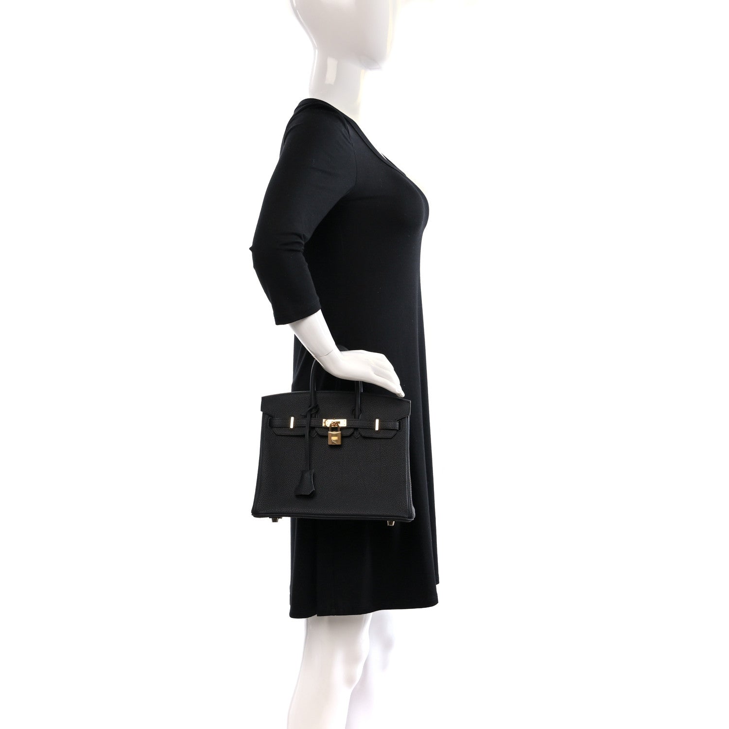 Hermes Togo Birkin 25 Black 2 of 9