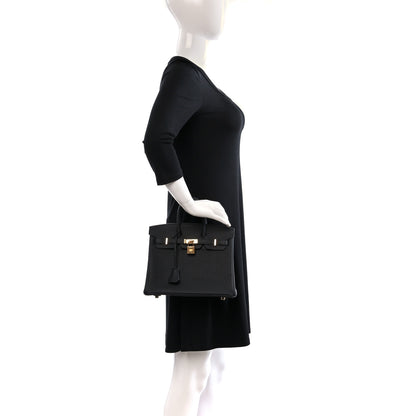 Hermes Togo Birkin 25 Black 2 of 9