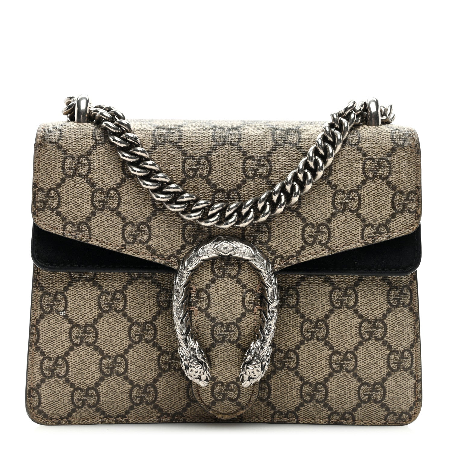Gucci GG Supreme Monogram Mini Dionysus Shoulder Bag Black 1 of 9