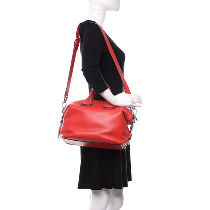 Givenchy Pebbled Calfskin Small Nightingale Red 3 of 12