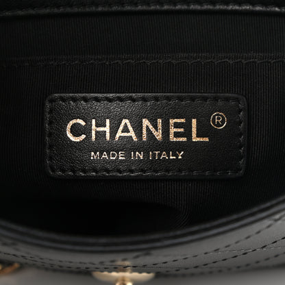 Chanel Calfskin Stitched Small Covered CC Flap Bag Black 6 of 11