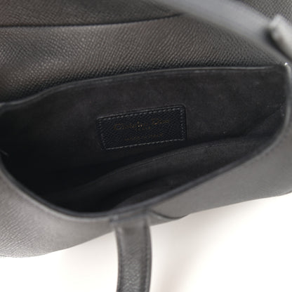 Christian Dior Grained Calfskin Mini Saddle Bag Black 5 of 9