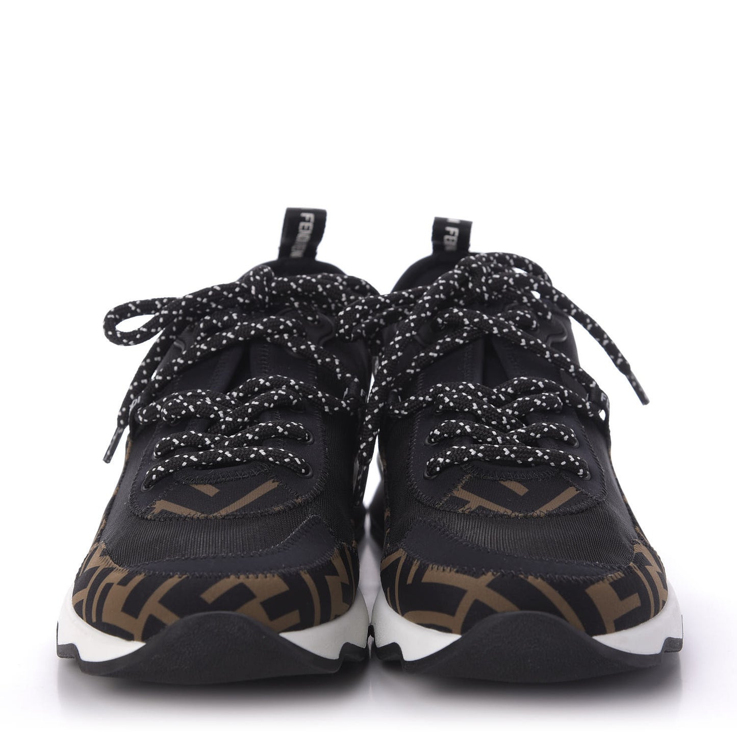 Technical Mesh Lycra FFreedom Patchwork Sneakers 39.5 Black Tobacco