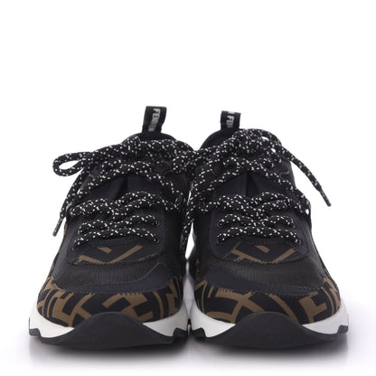 Fendi Technical Mesh Lycra FFreedom Patchwork Sneakers 39.5 Black Tobacco 2 of 10