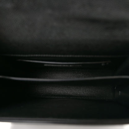 Saint Laurent Grain de Poudre Mini Classic Monogram Cassandra Top Handle Black 5 of 9