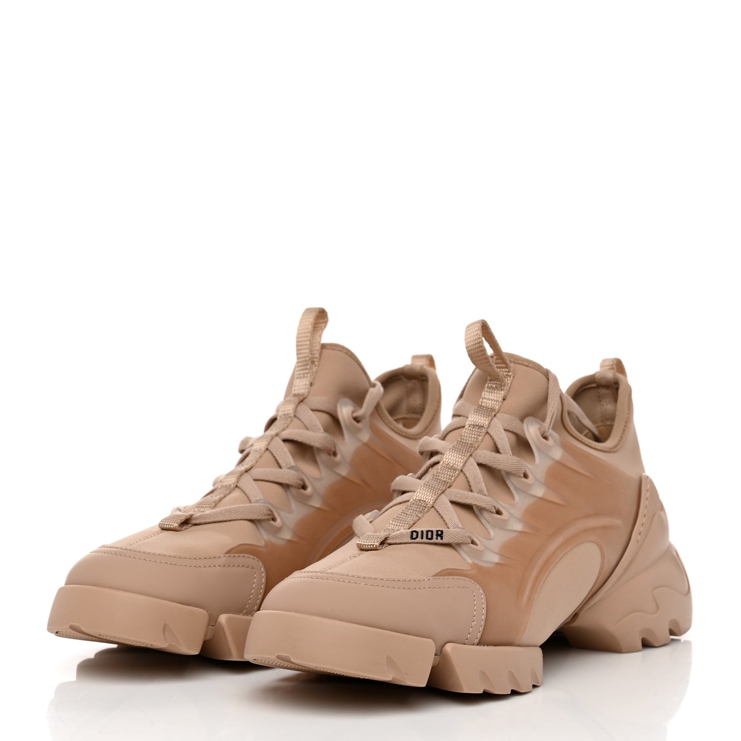 Neoprene Rubber Womens D-Connect Sneakers 39.5 Nude