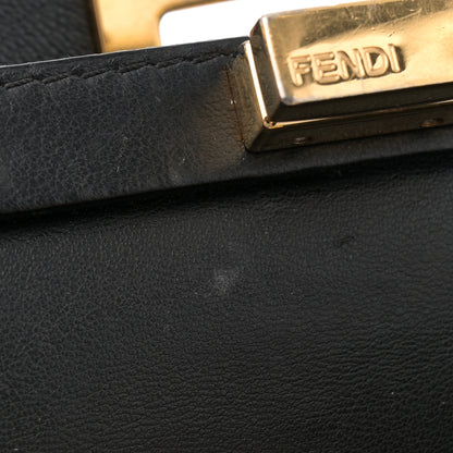 Fendi Nappa Mini Peekaboo Iconic Satchel Black 13 of 15