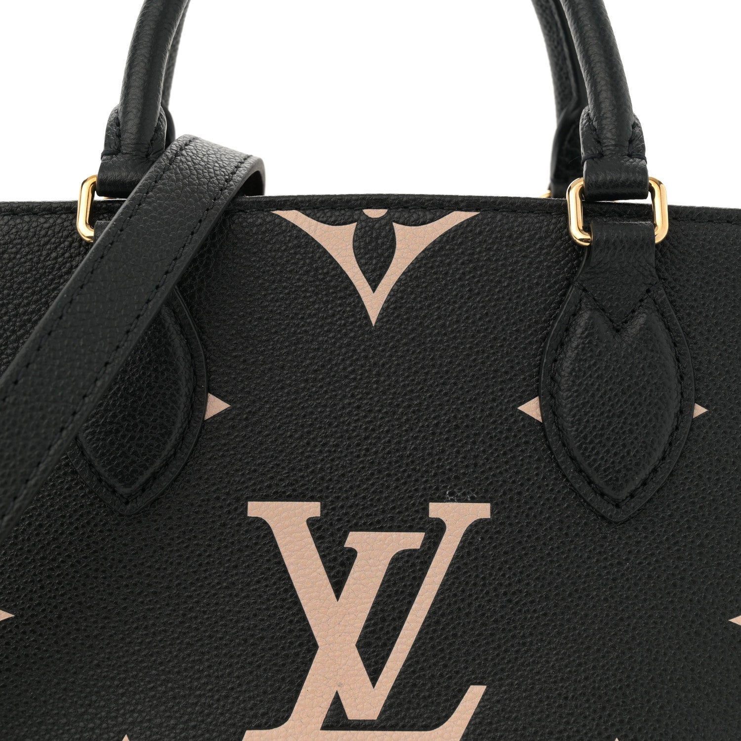 Louis Vuitton Empreinte Monogram Giant Onthego PM Black Beige 7 of 10