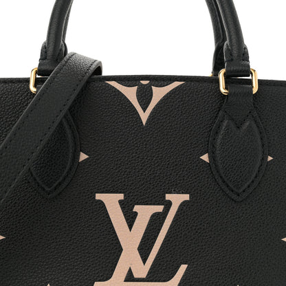 Louis Vuitton Empreinte Monogram Giant Onthego PM Black Beige 7 of 10