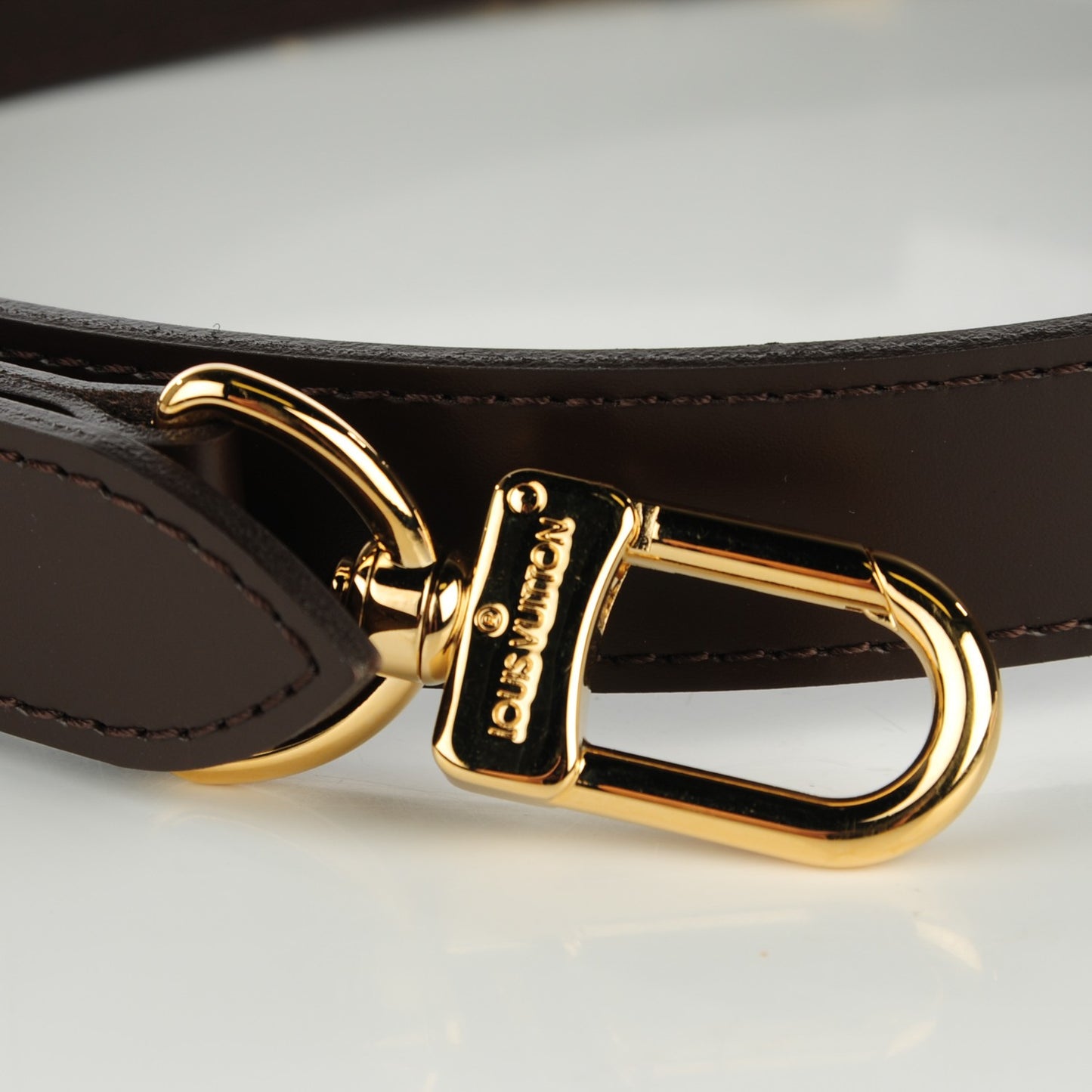 Calfskin 25mm Adjustable Shoulder Strap Brown