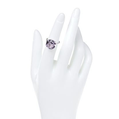 Tiffany Sterling Silver Amethyst Sparklers Octagonal Cocktail Ring 49 5 2 of 6