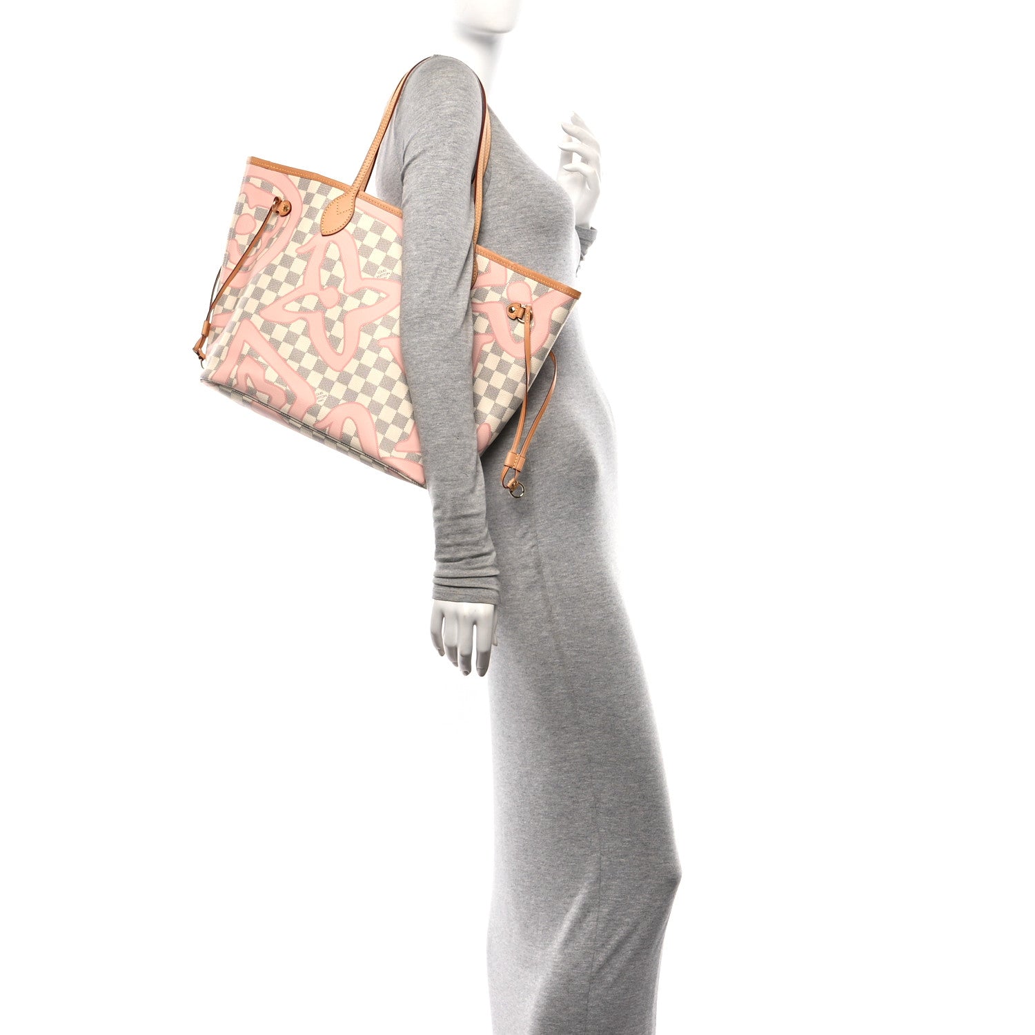 Louis Vuitton Damier Azur Tahitienne Neverfull MM 2 of 11