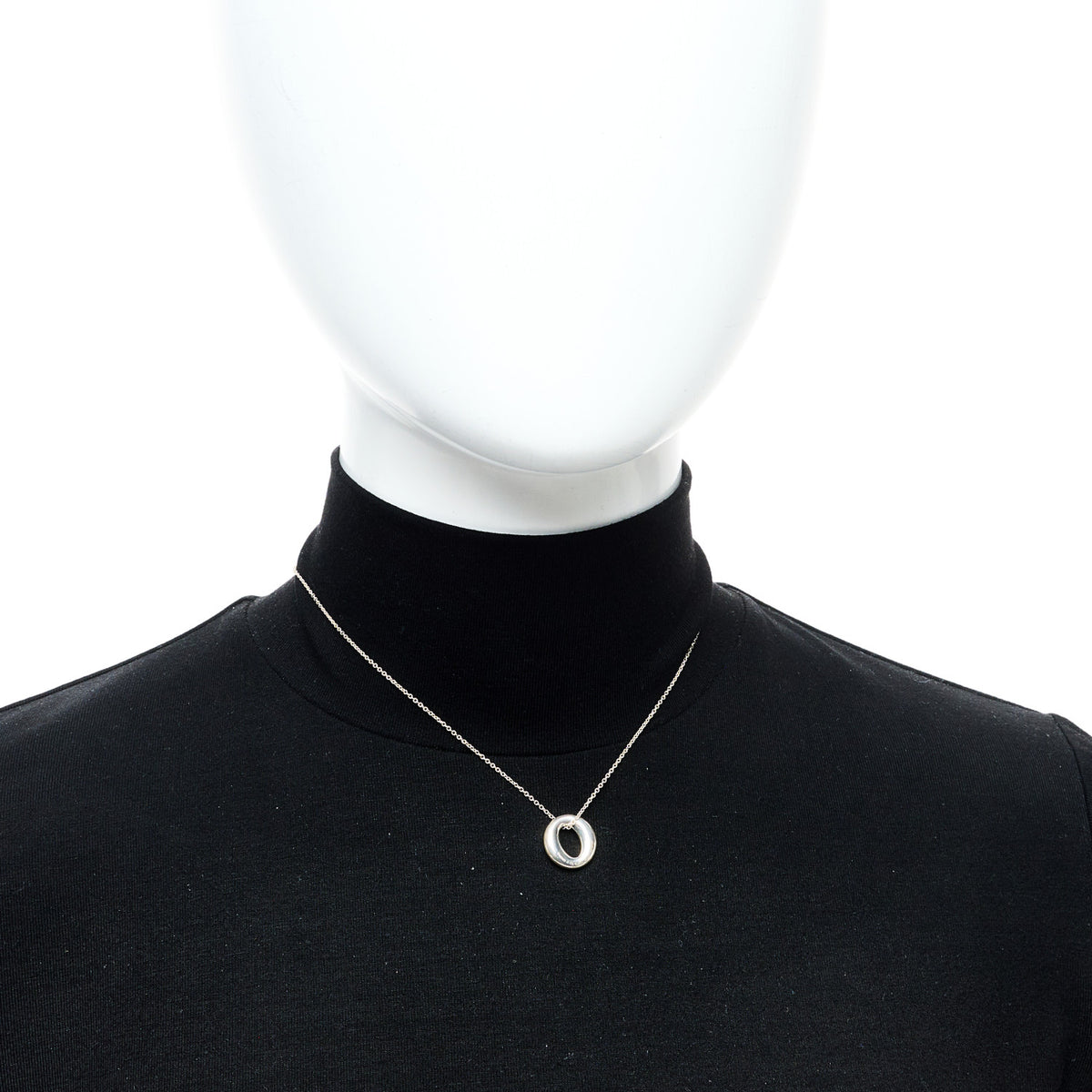 Tiffany Sterling Silver Elsa Peretti Sevillana Pendant Necklace 2 of 7