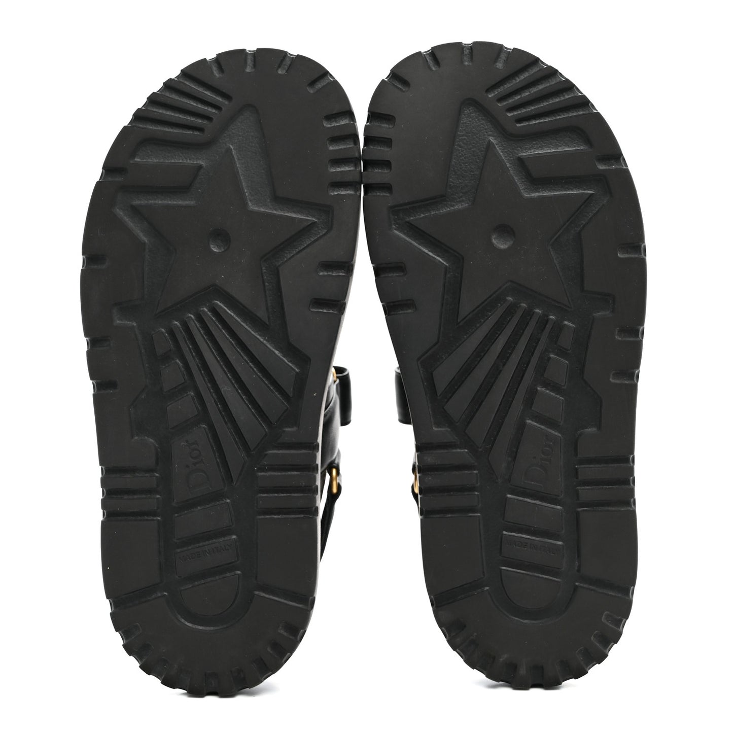 Lambskin Dioract 10mm Sandals 37 Black
