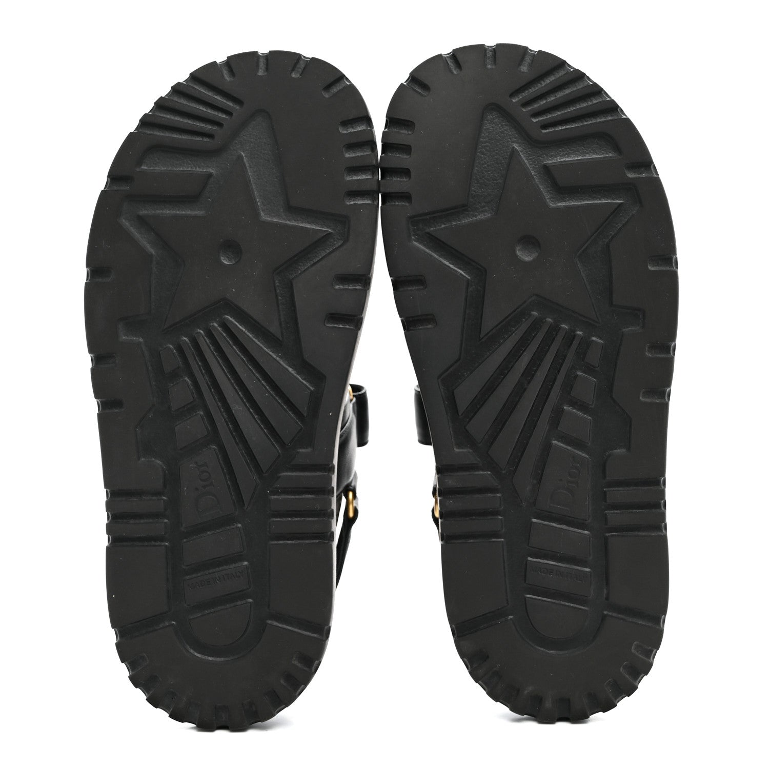 Christian Dior Lambskin Dioract 10mm Sandals 37 Black 6 of 9