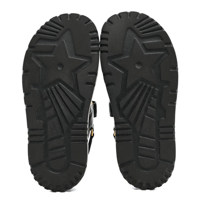 Christian Dior Lambskin Dioract 10mm Sandals 37 Black 6 of 9