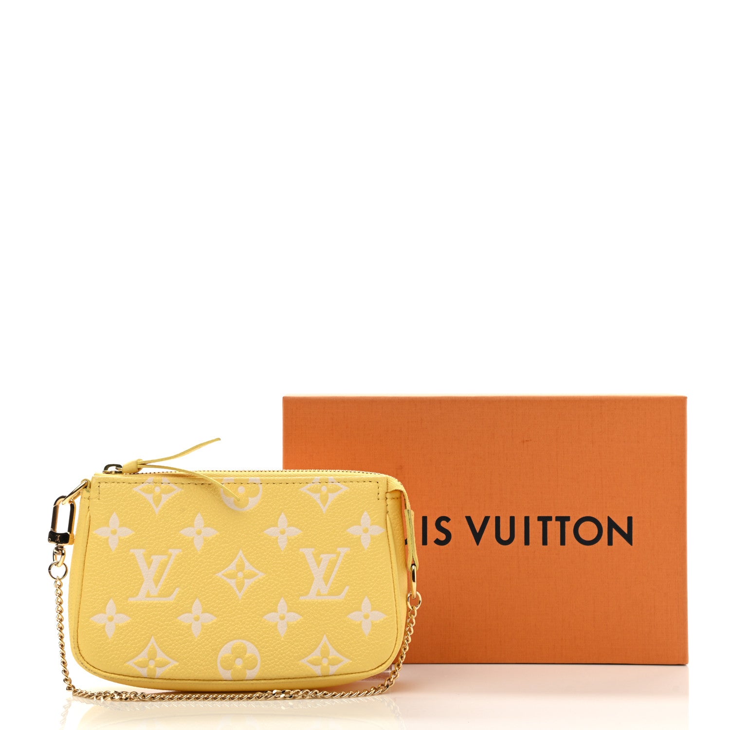 Louis Vuitton Empreinte Monogram Mini Pochette Accessories Lemon Curd Yellow 10 of 10
