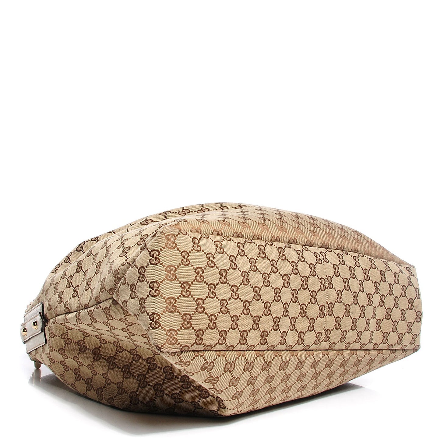 Monogram Large Horsebit Chain Hobo Off White