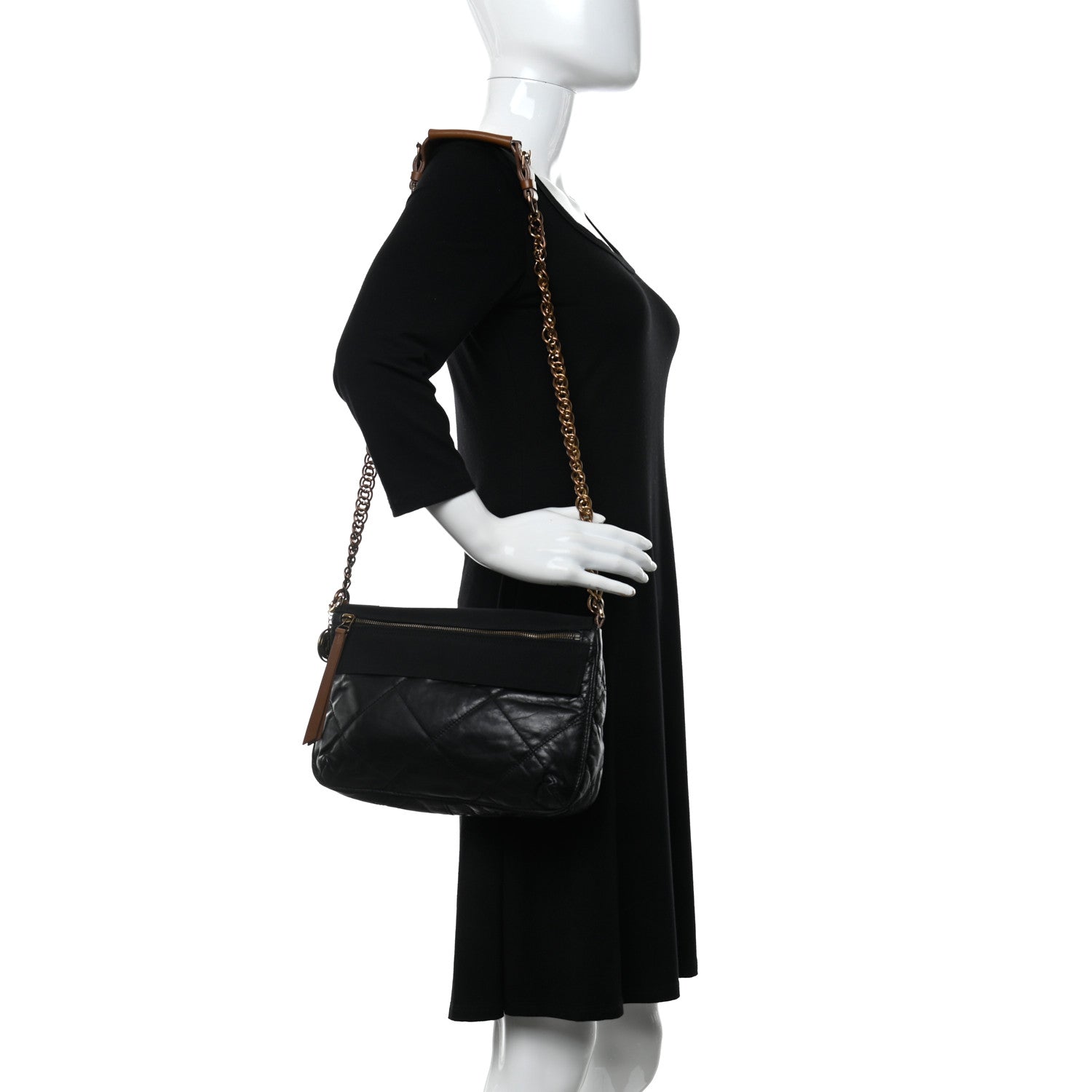 Lanvin Lambskin Quilted Amalia Crossbody Bag Black 2 of 9