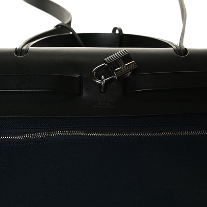 Hermes Toile Vache Hunter Herbag Zip PM 31 Bleu Marine Black 15 of 21