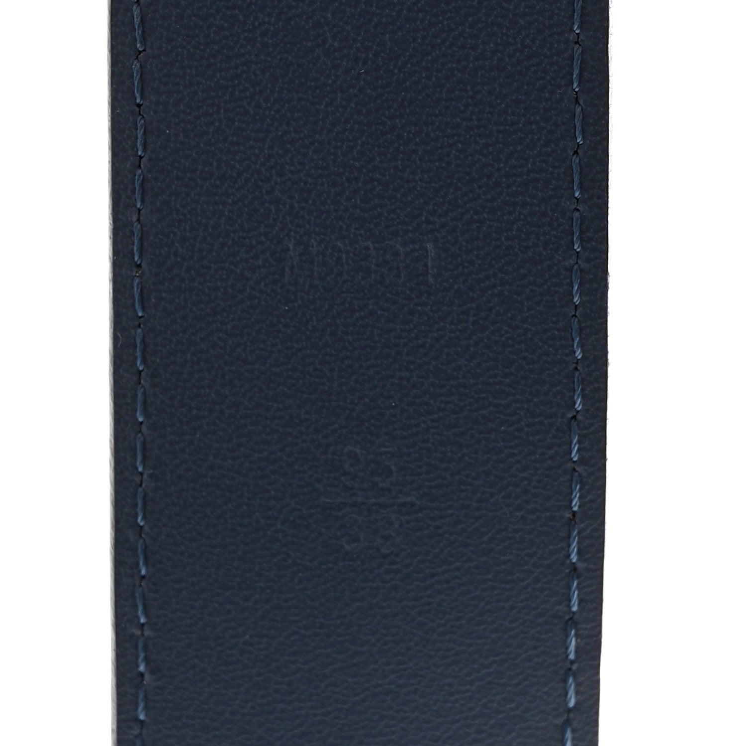 Louis Vuitton Taurillon 35mm Pont Neuf Belt 95 38 Blue 4 of 7