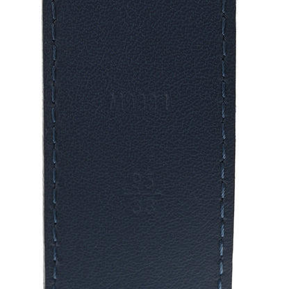 Louis Vuitton Taurillon 35mm Pont Neuf Belt 95 38 Blue 4 of 7
