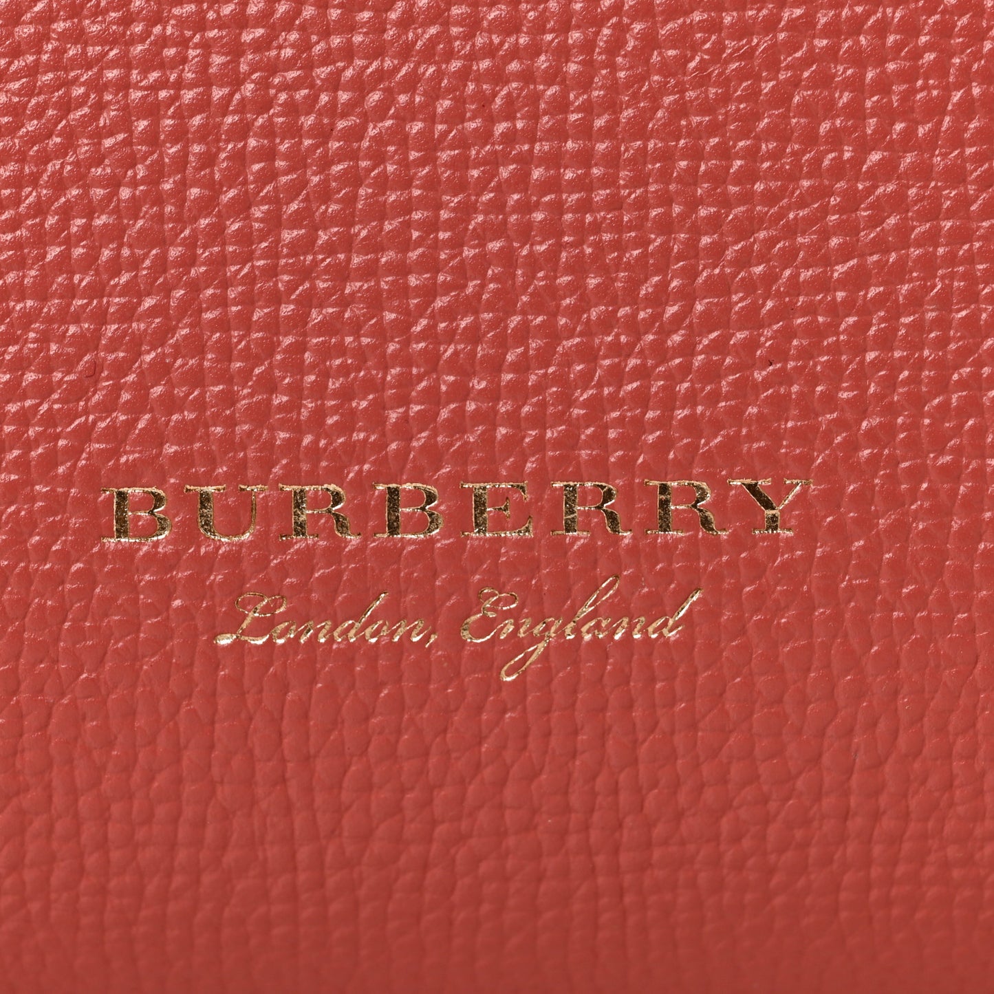 Derby Calfskin House Check Small Banner Tote Cinnamon Red