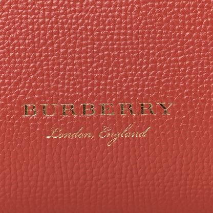 Burberry Derby Calfskin House Check Small Banner Tote Cinnamon Red 8 of 12