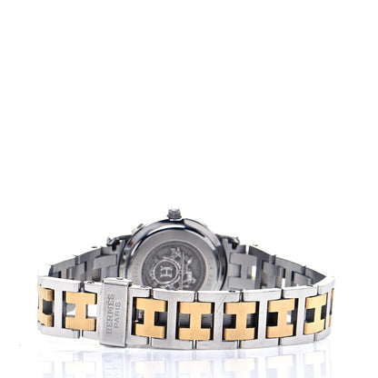Hermes Stainless Steel 24mm Clipper Quartz Watch Gold 3 of 5