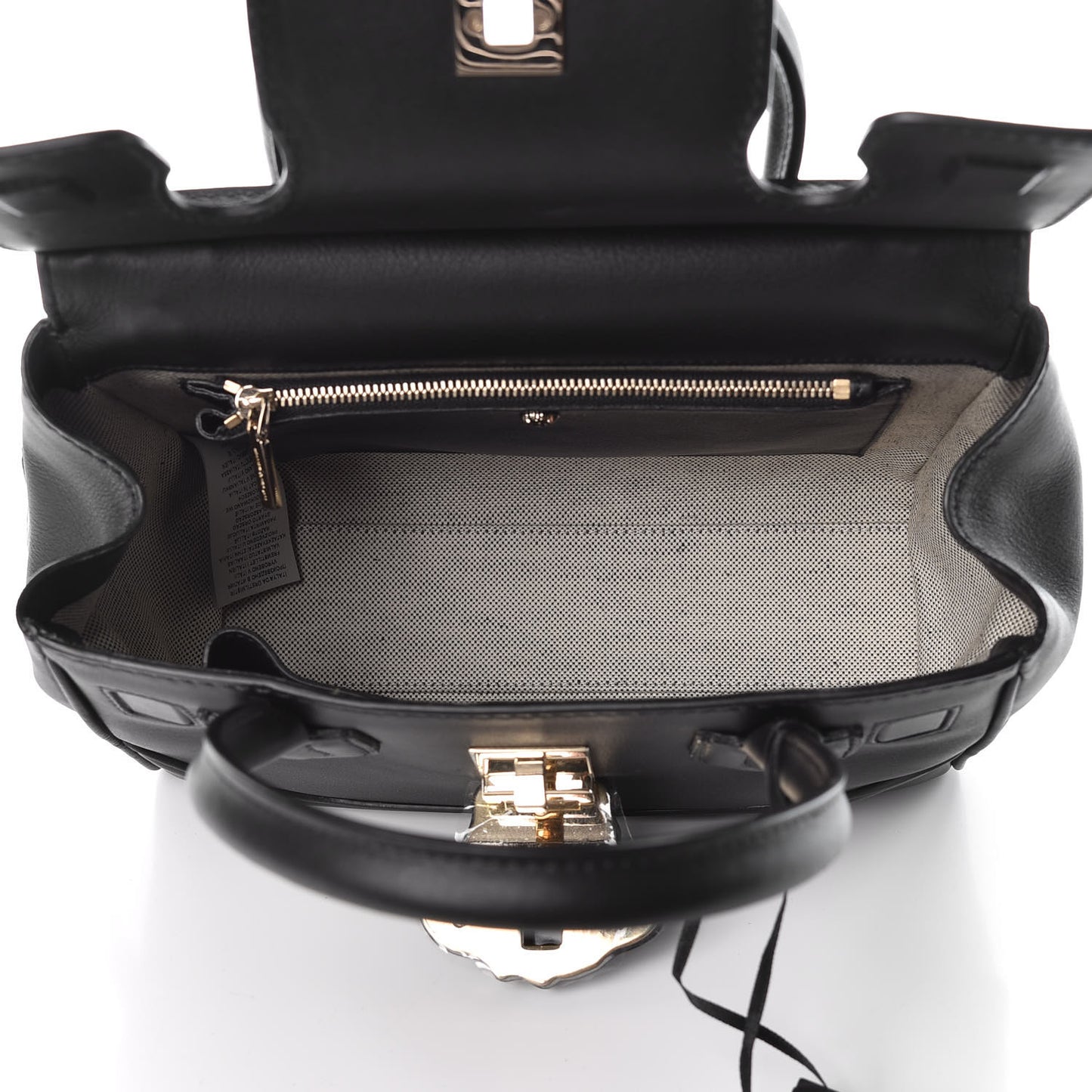 Calfskin Medium Palazzo Empire Bag Black