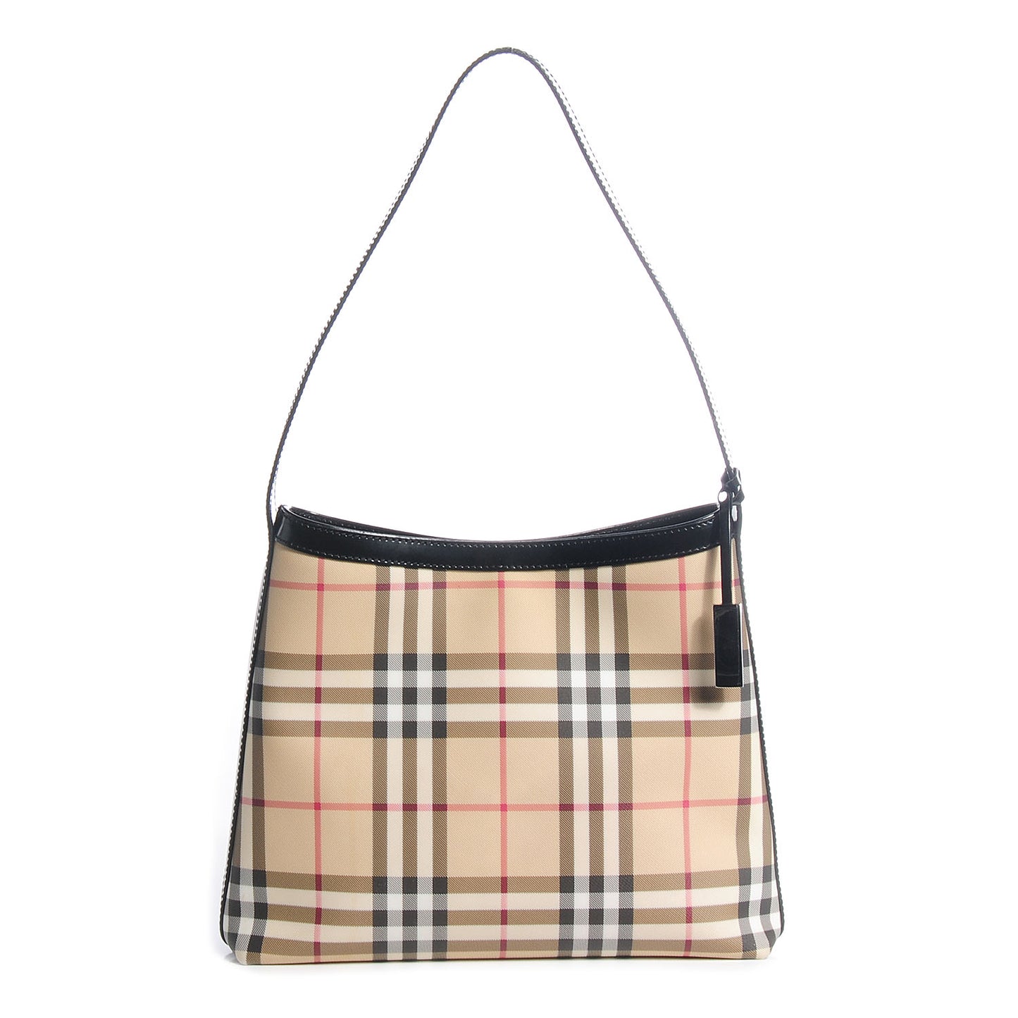 House Check Shoulder Bag Black